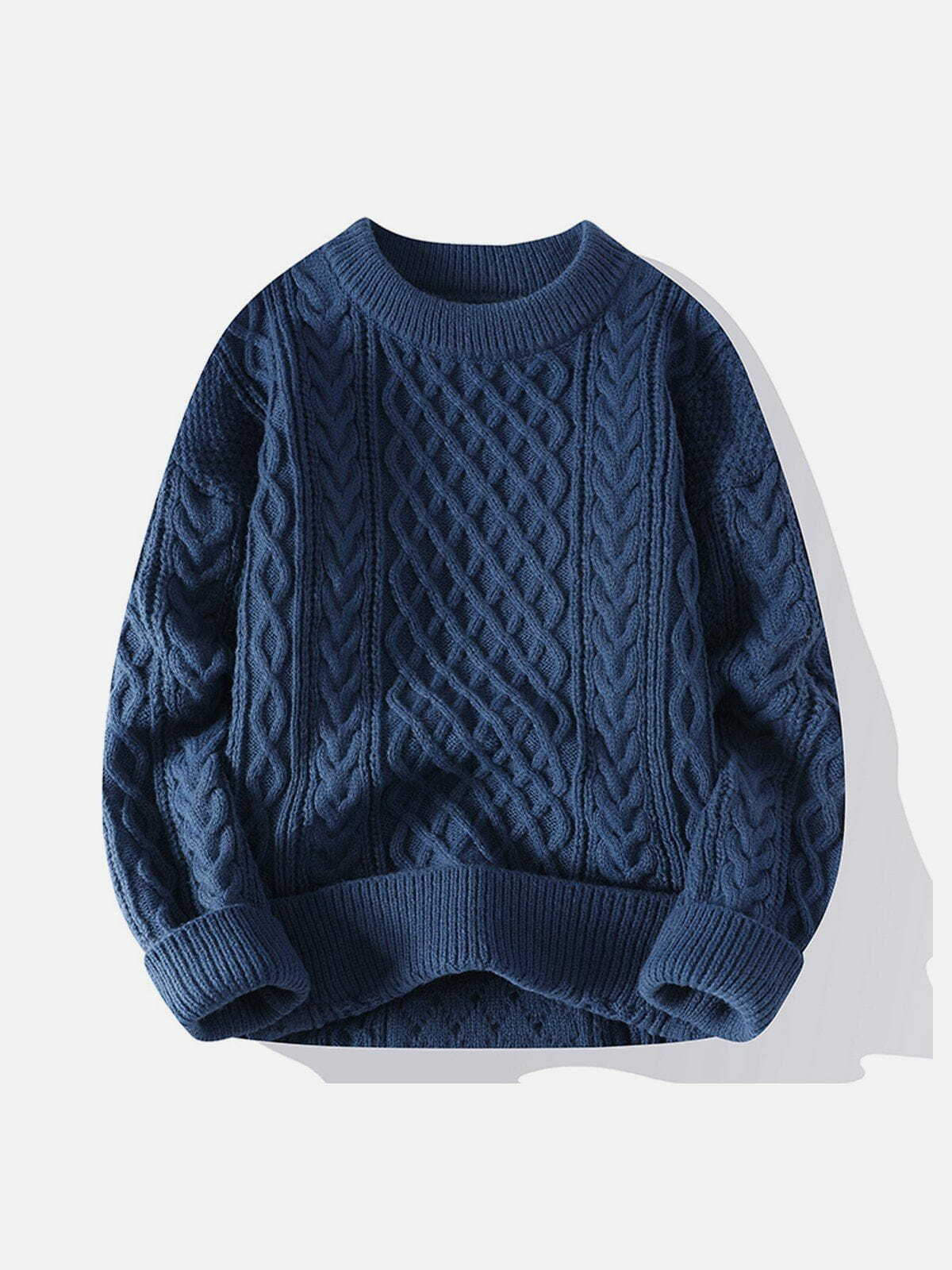 knit personality twist sweater retro & edgy streetwear 4872