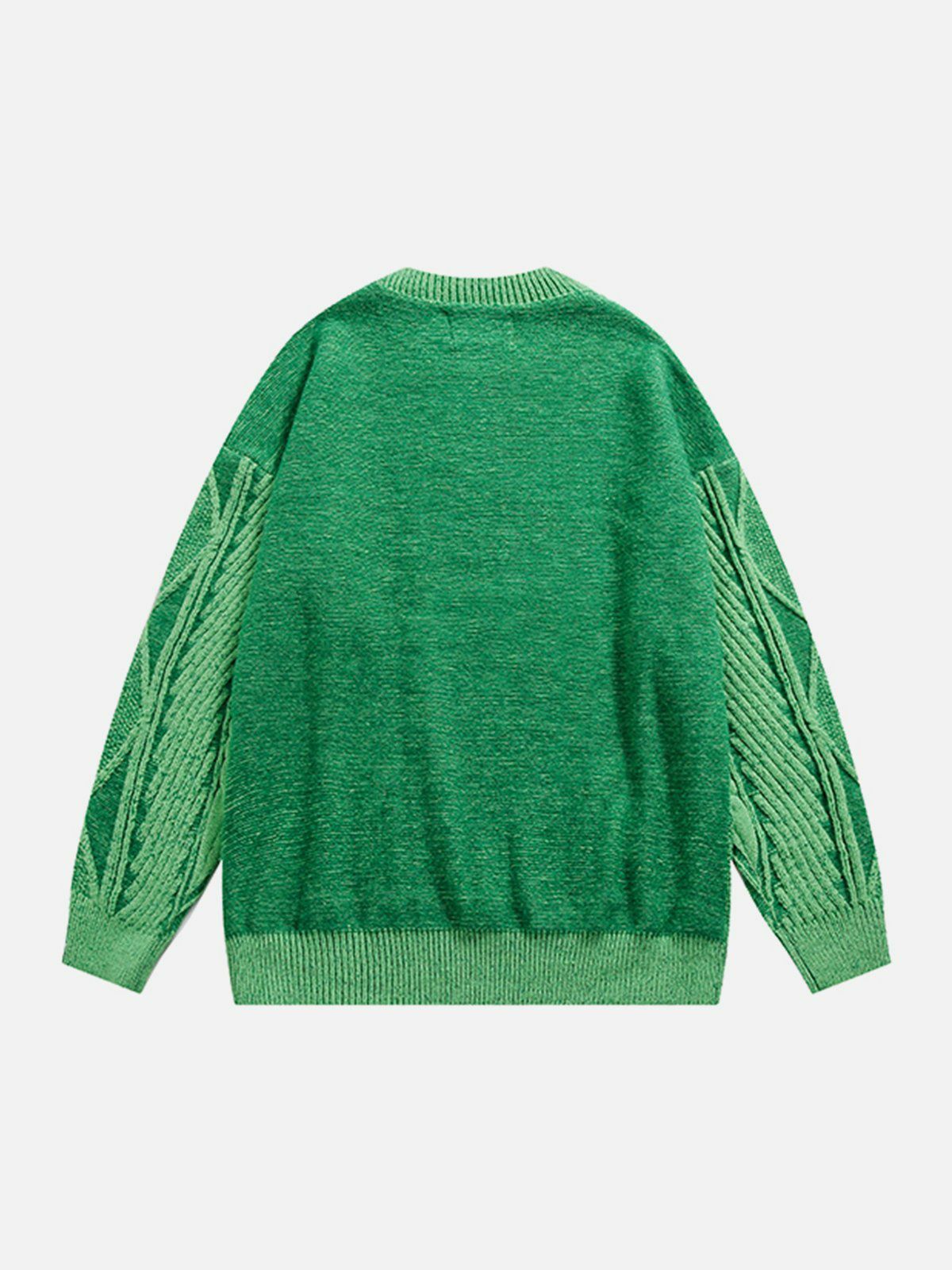 knit rhombus sweater retro & edgy urban fashion 2584
