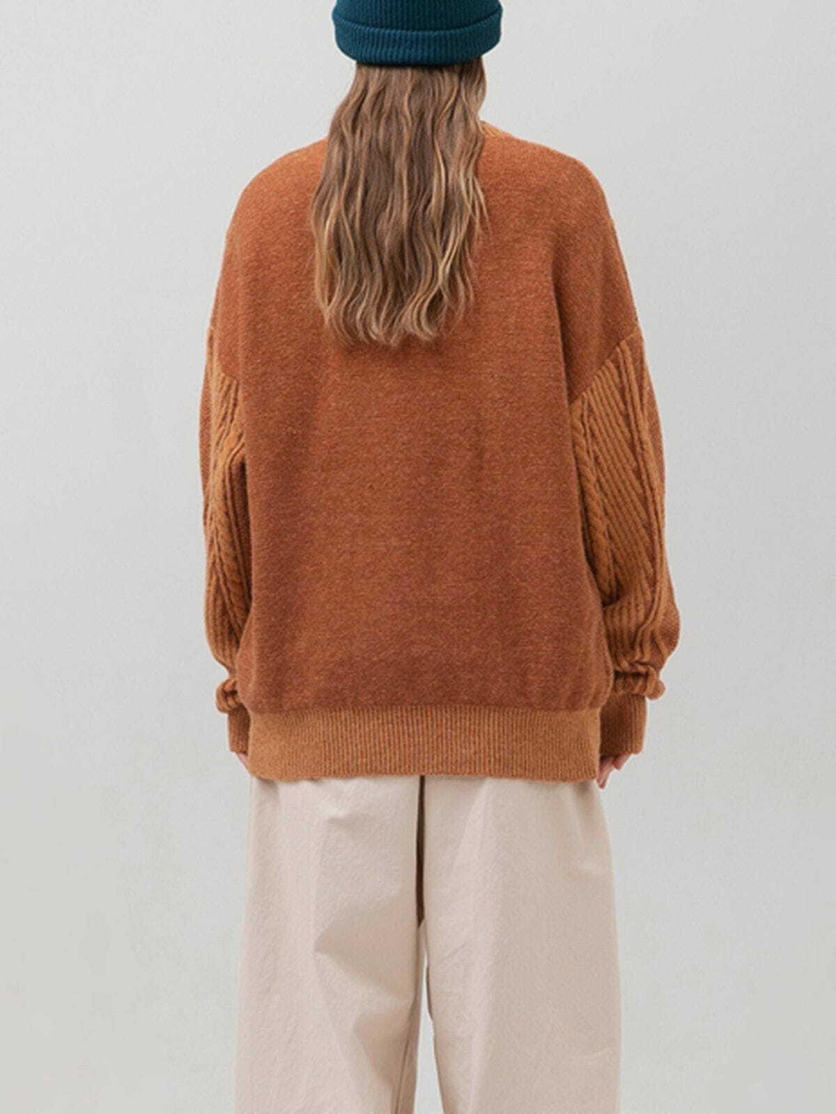 knit rhombus sweater retro & edgy urban fashion 8222