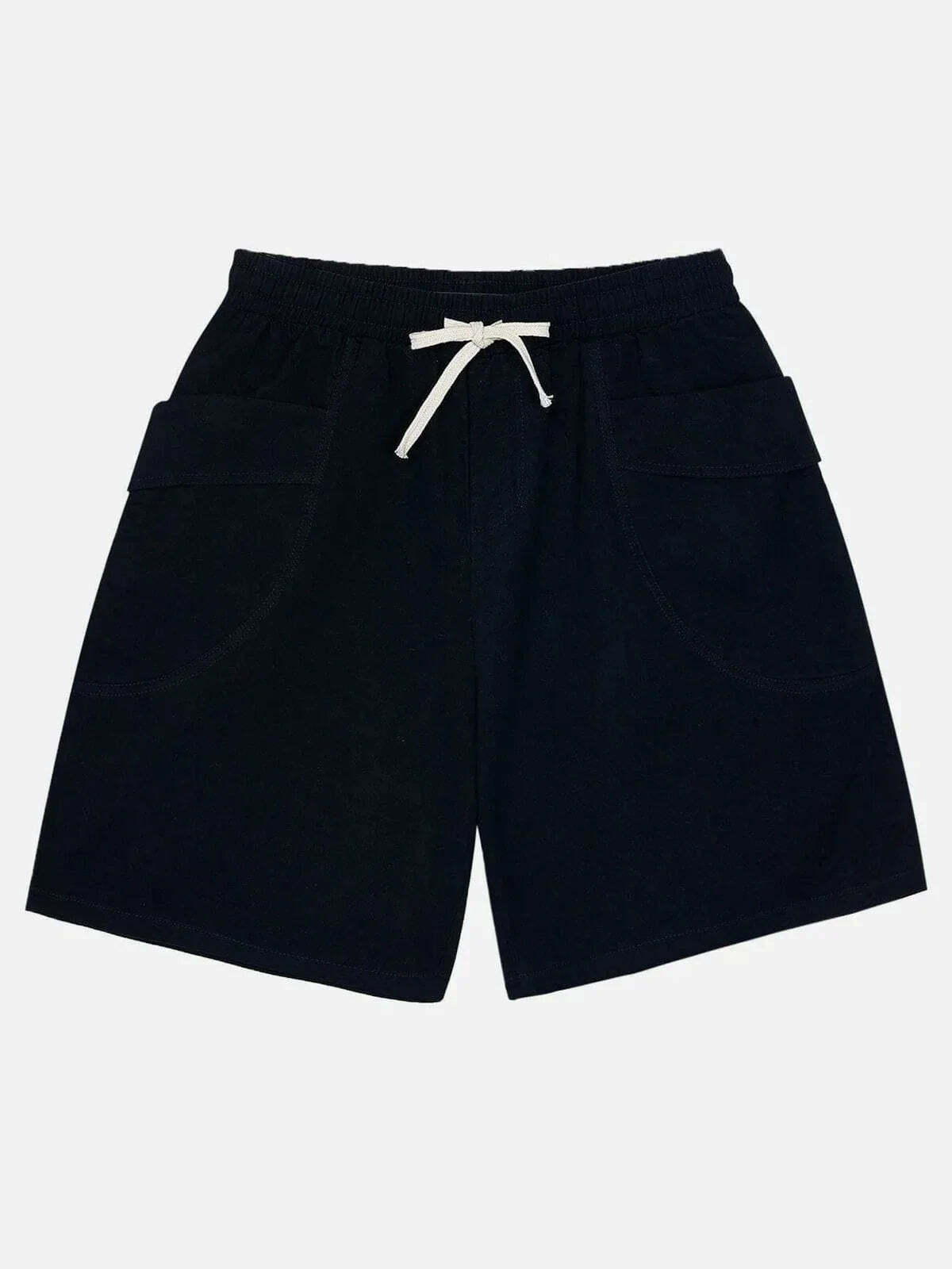 large pocket drawstring shorts urban chic style 1331