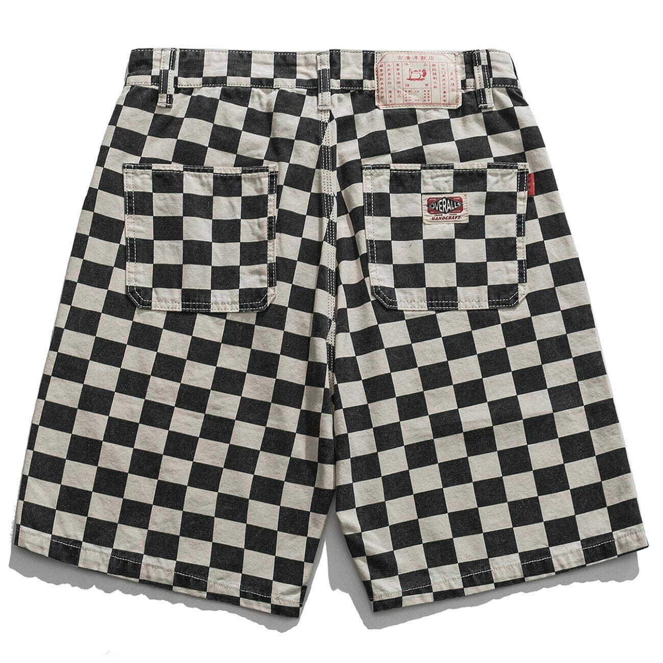 lattice cargo shorts edgy streetwear essential 8340