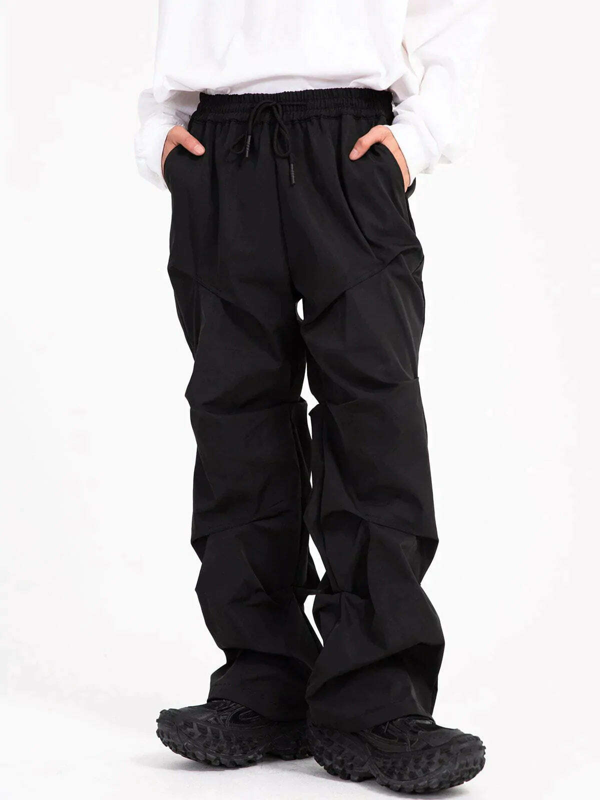 layered pleated pants edgy & versatile streetwear 8784
