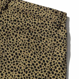 leopard print highwaisted wide pants vintage chic & edgy streetwear 3147