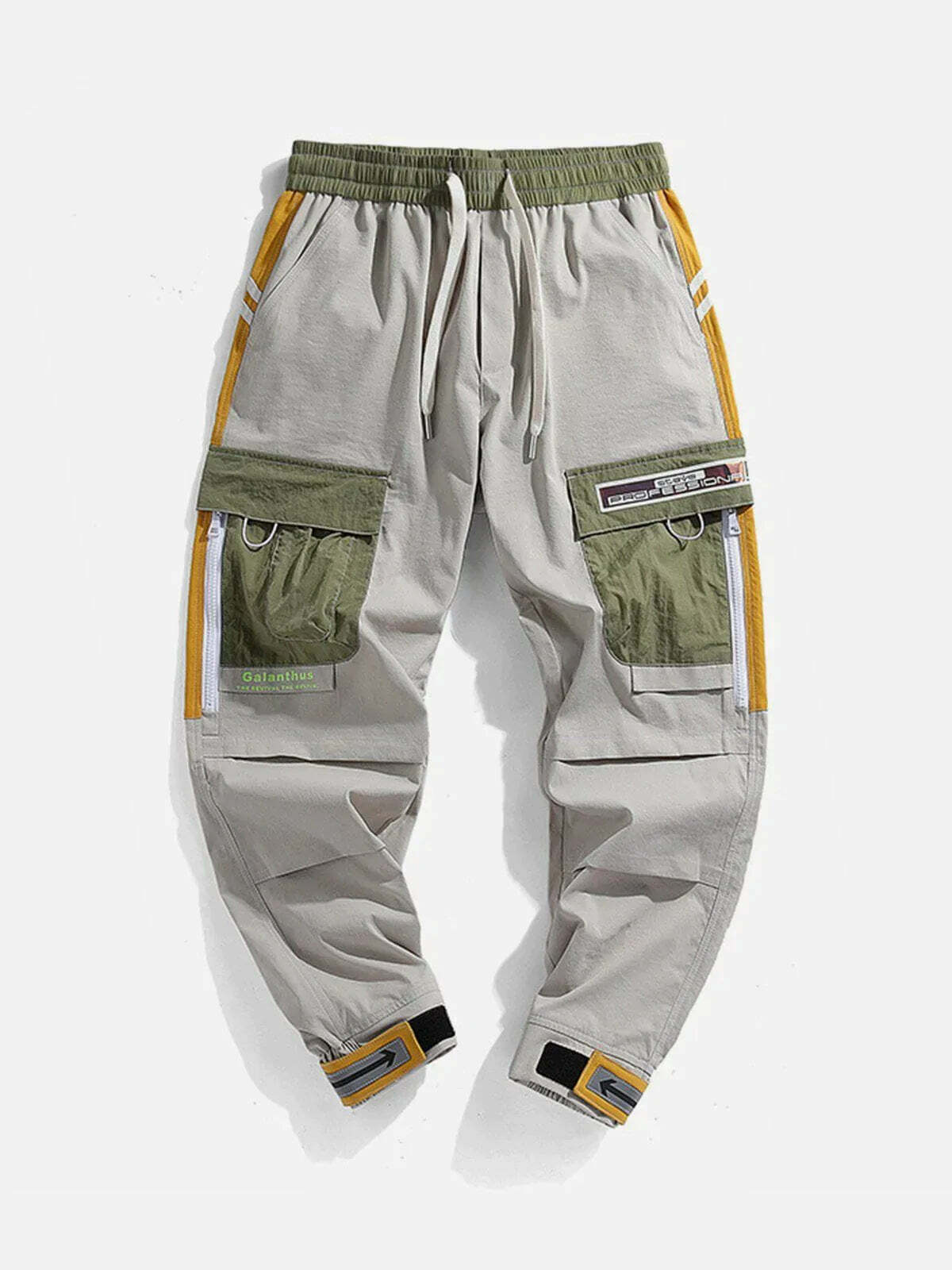 loose pocket trim pants urban streetwear essential 2039