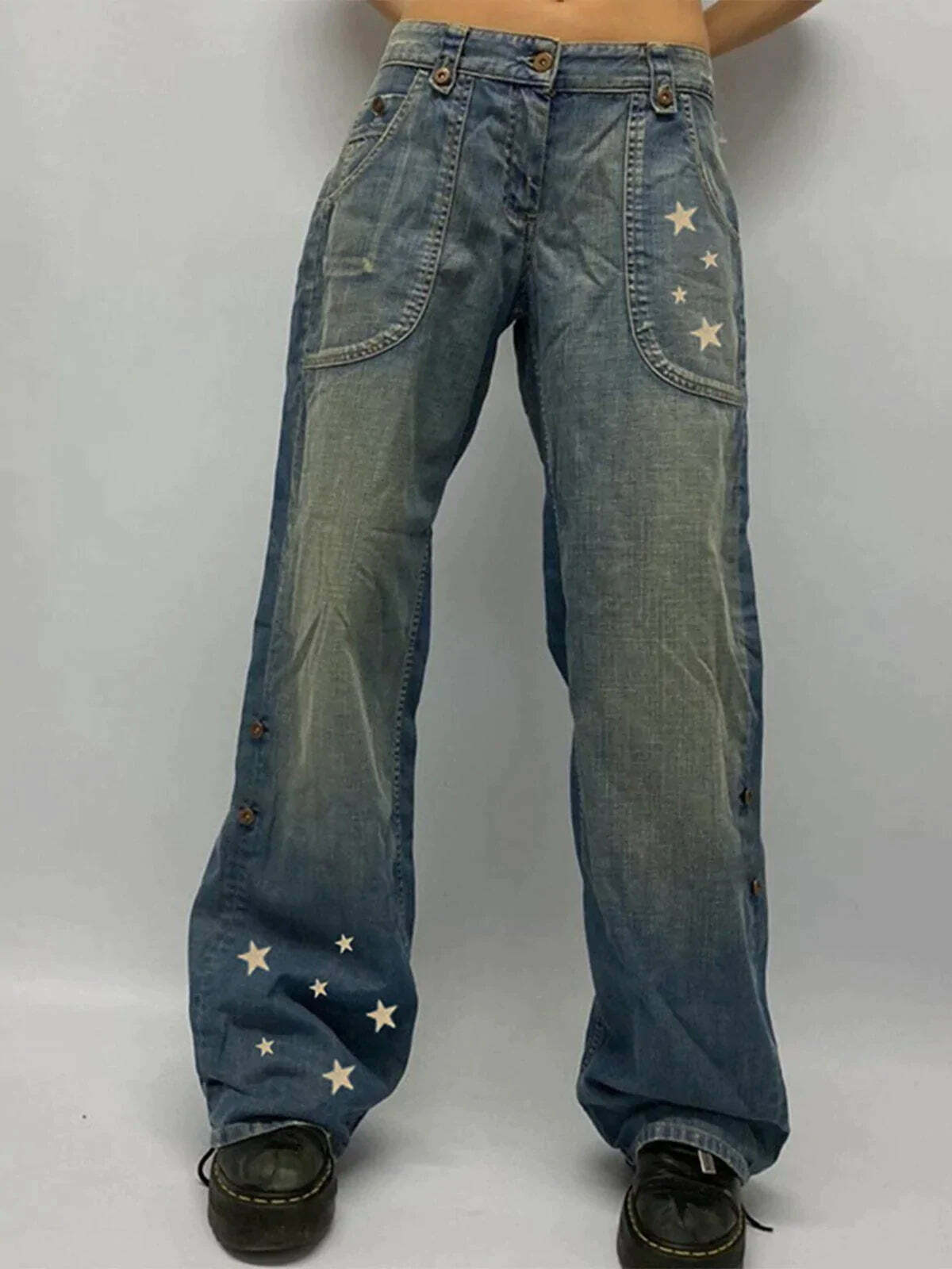 low rise straight leg jeans sleek & edgy y2k streetwear 5287