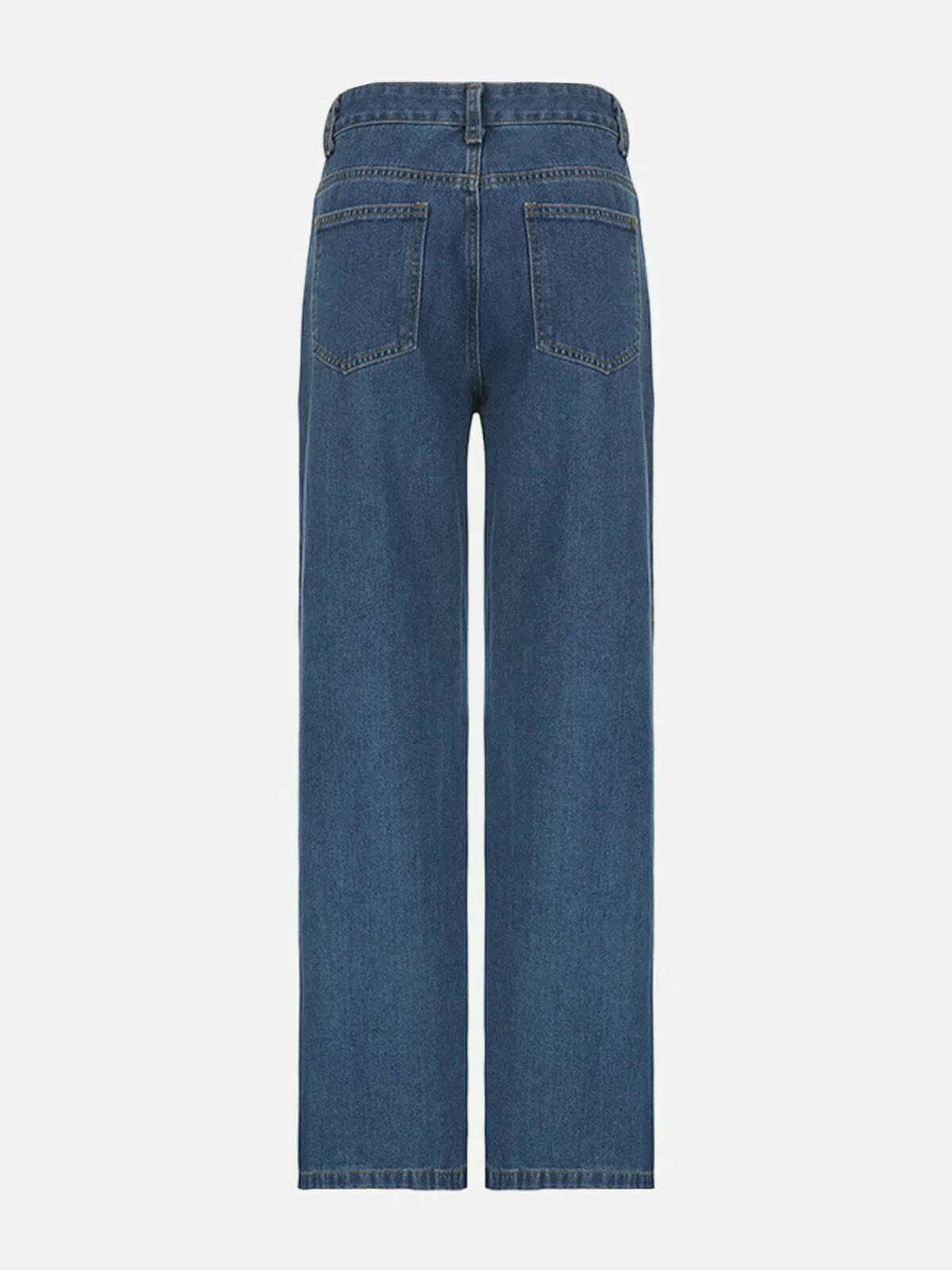 low waist streetwear jeans edgy retro denim essential 4969