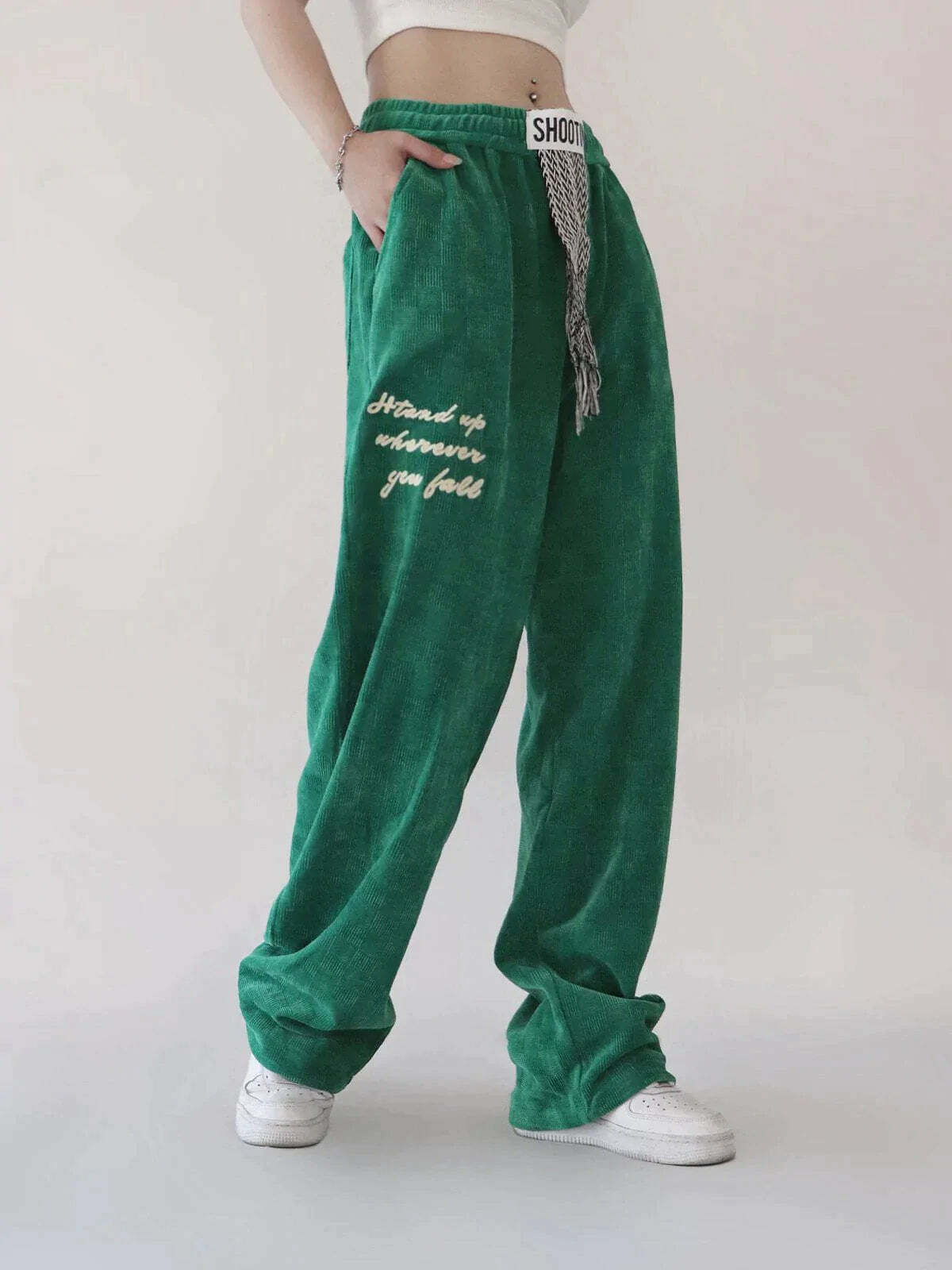 luxurious letter sweatpants edgy & urban style 5203