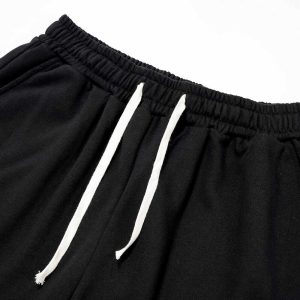 minimalist letter print shorts sleek streetwear essential 1677