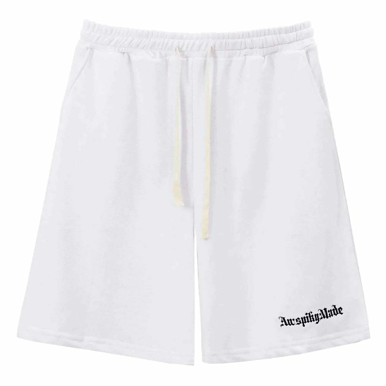 minimalist letter print shorts sleek streetwear essential 6779