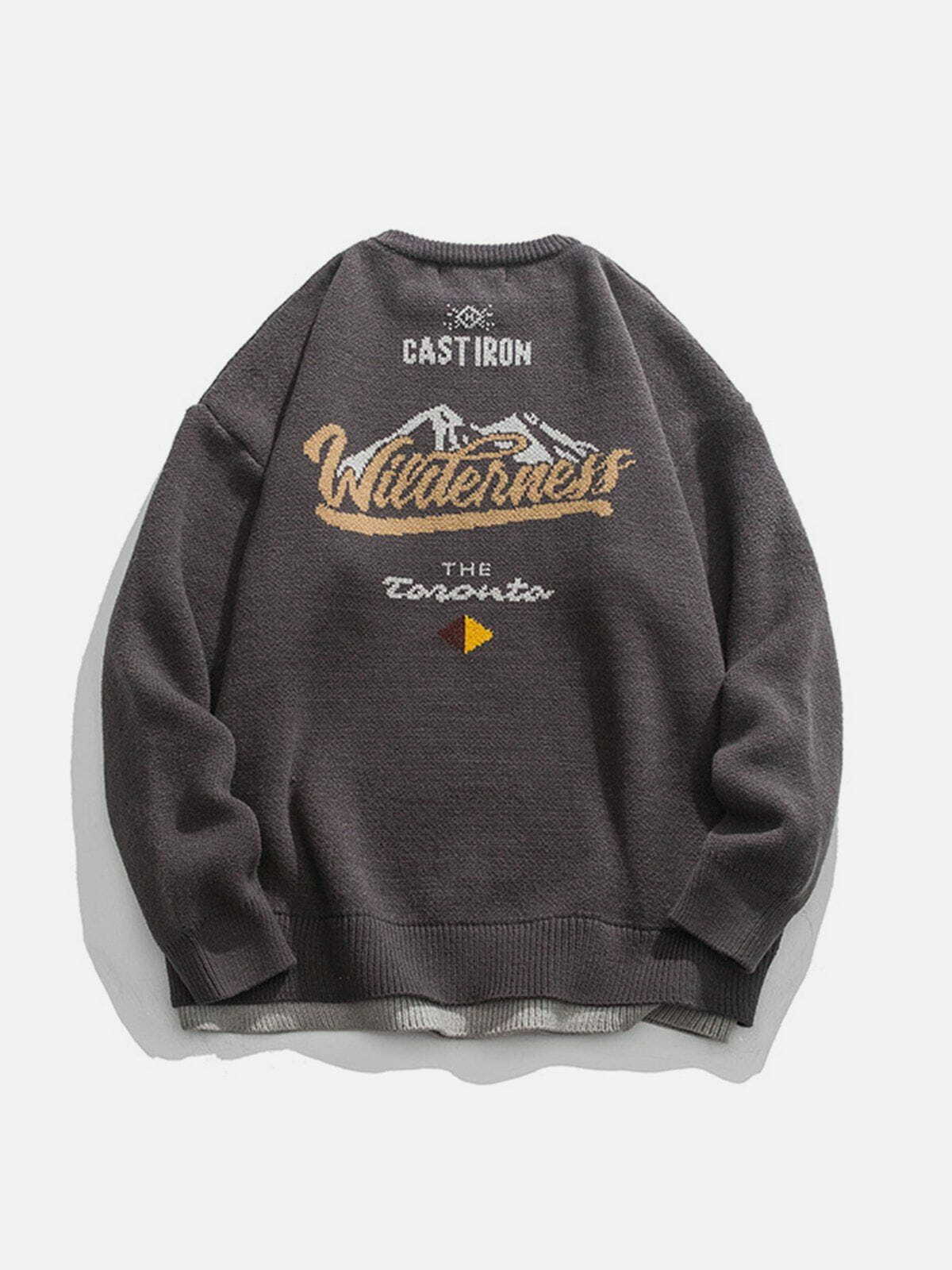 mountain peak jacquard sweater edgy y2k streetwear 5918