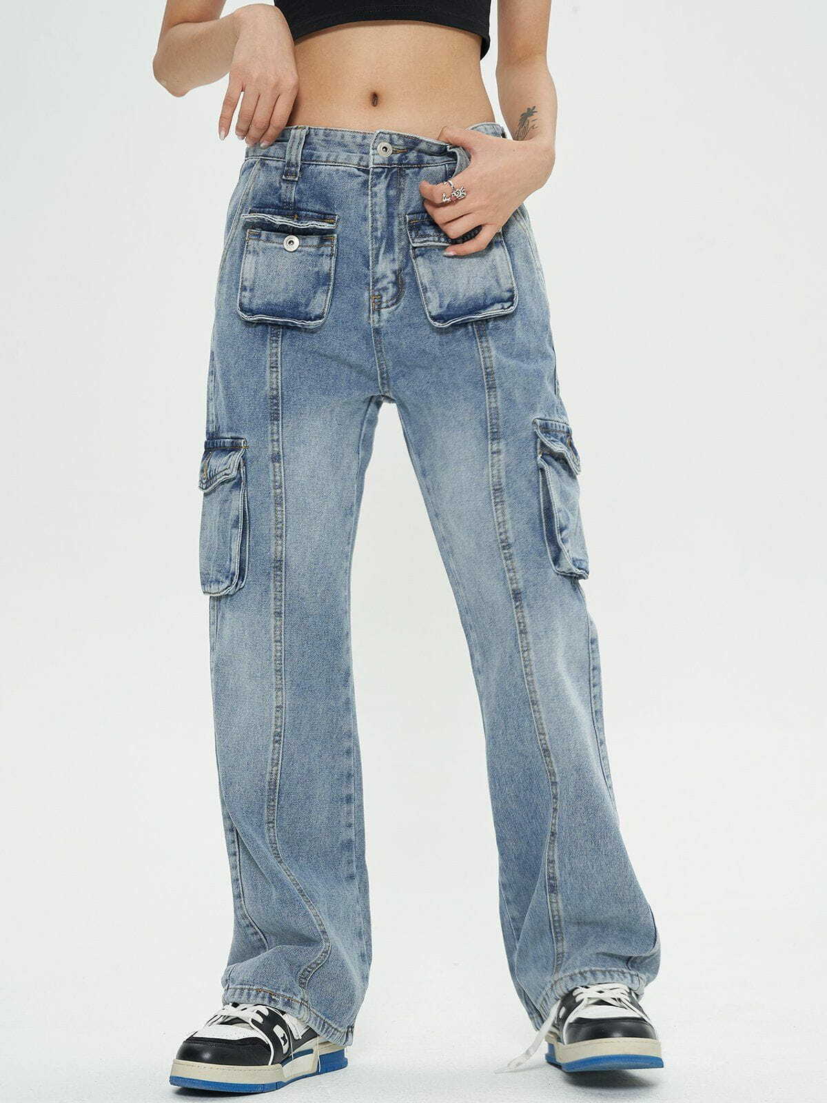multipocket vintage jeans edgy & retro streetwear 2927