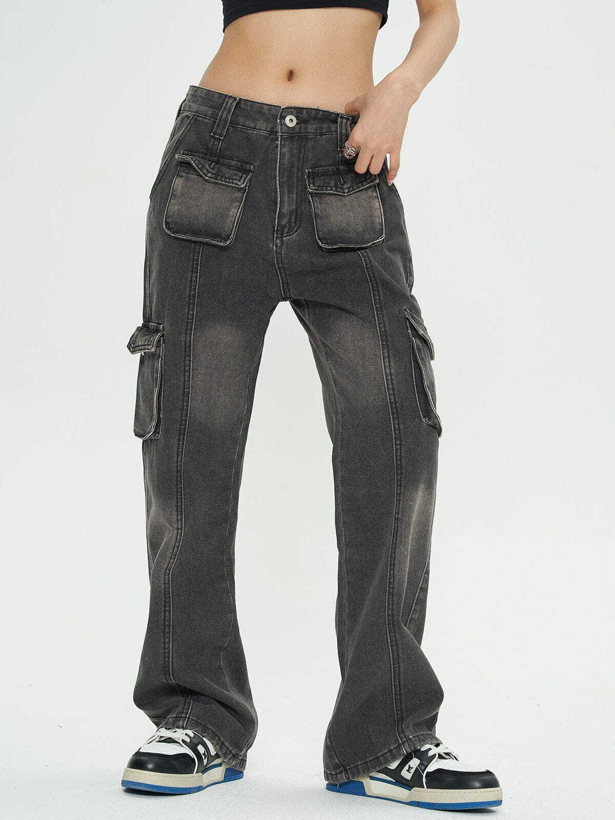 multipocket vintage jeans edgy & retro streetwear 6040