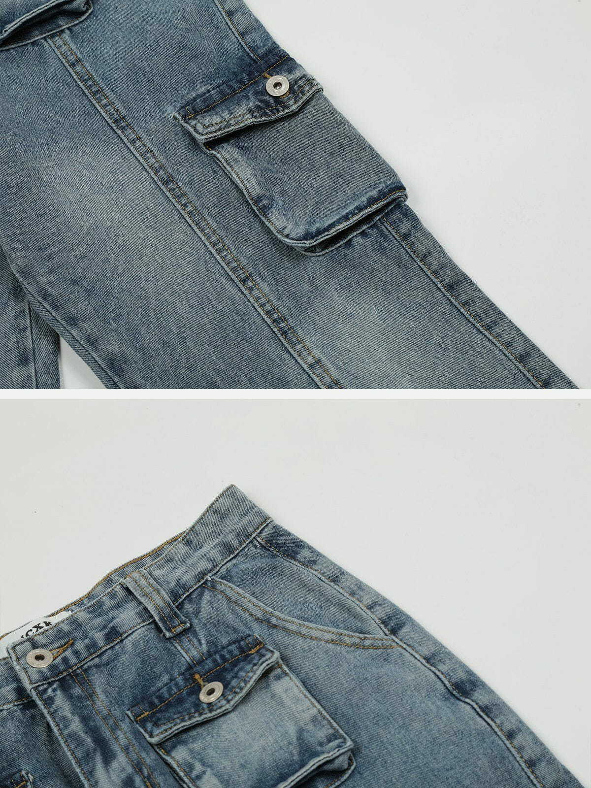 multipocket vintage jeans edgy & retro streetwear 6429