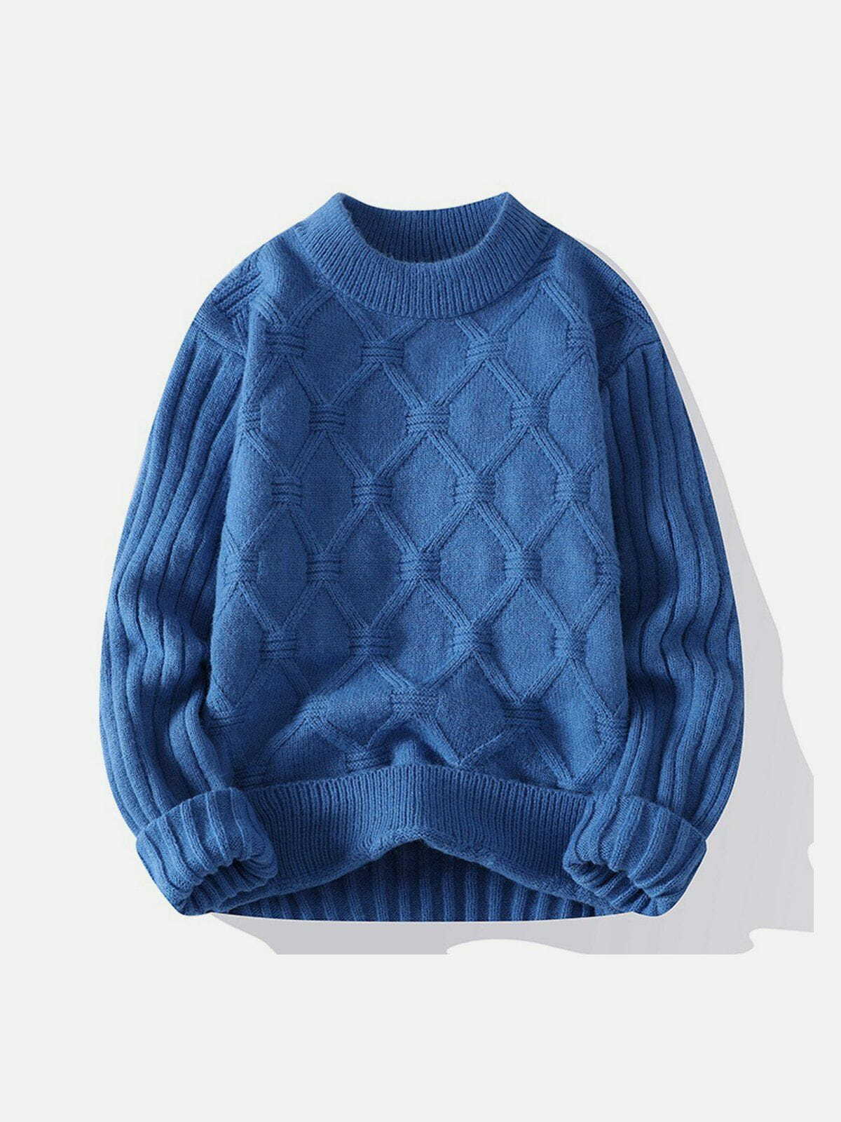 net jacquard sweater sleek & edgy streetwear 6749