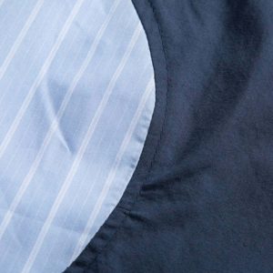 panel stripe short sleeve shirt curved & retro urban essential 2966