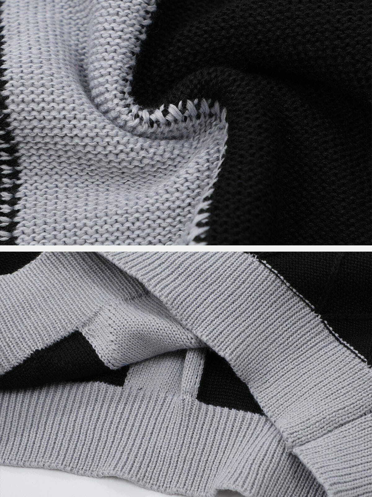 patchwork cross hoodie edgy & urban streetwear 5153