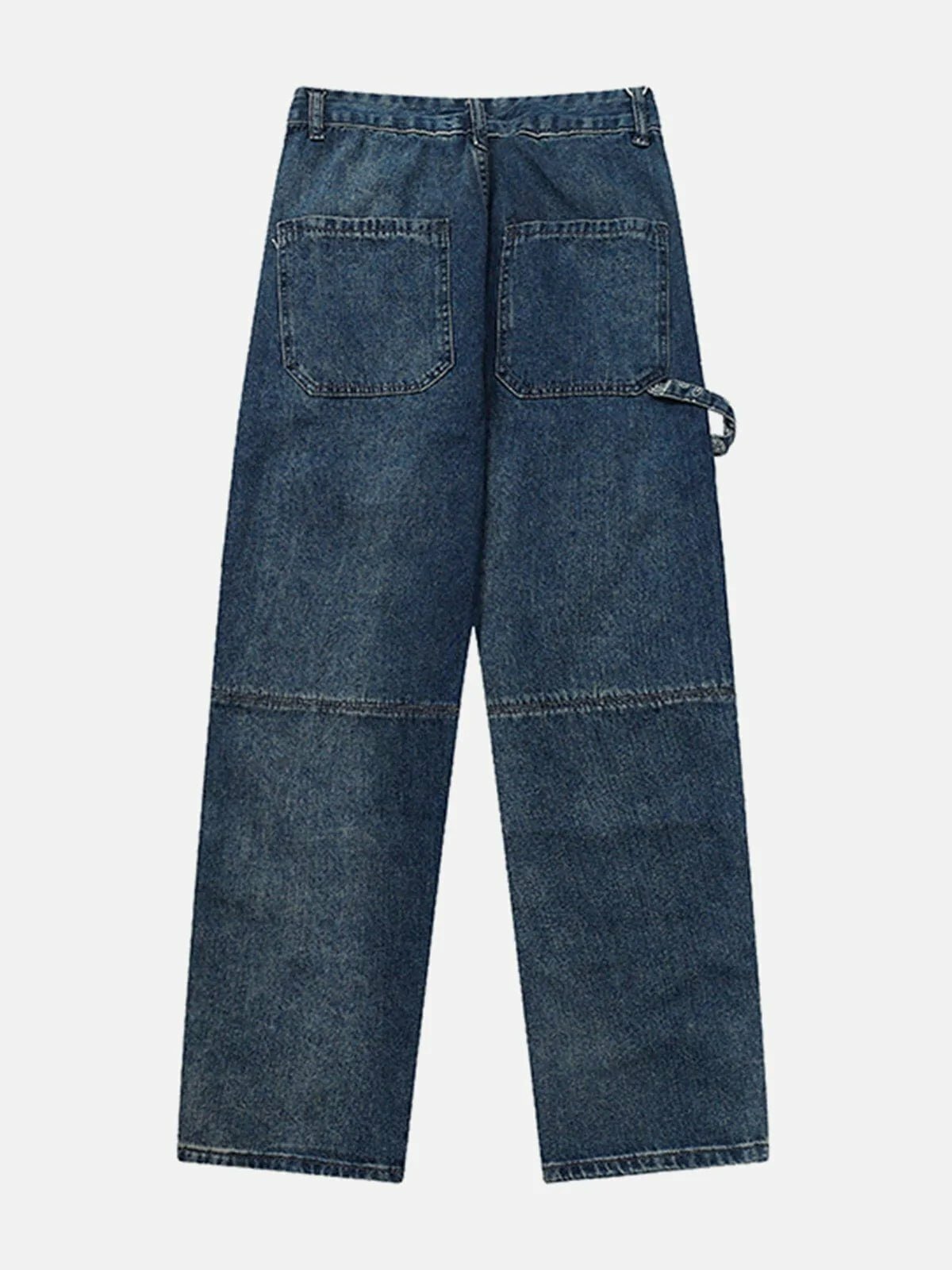patchwork denim jeans edgy streetwear essential 4843
