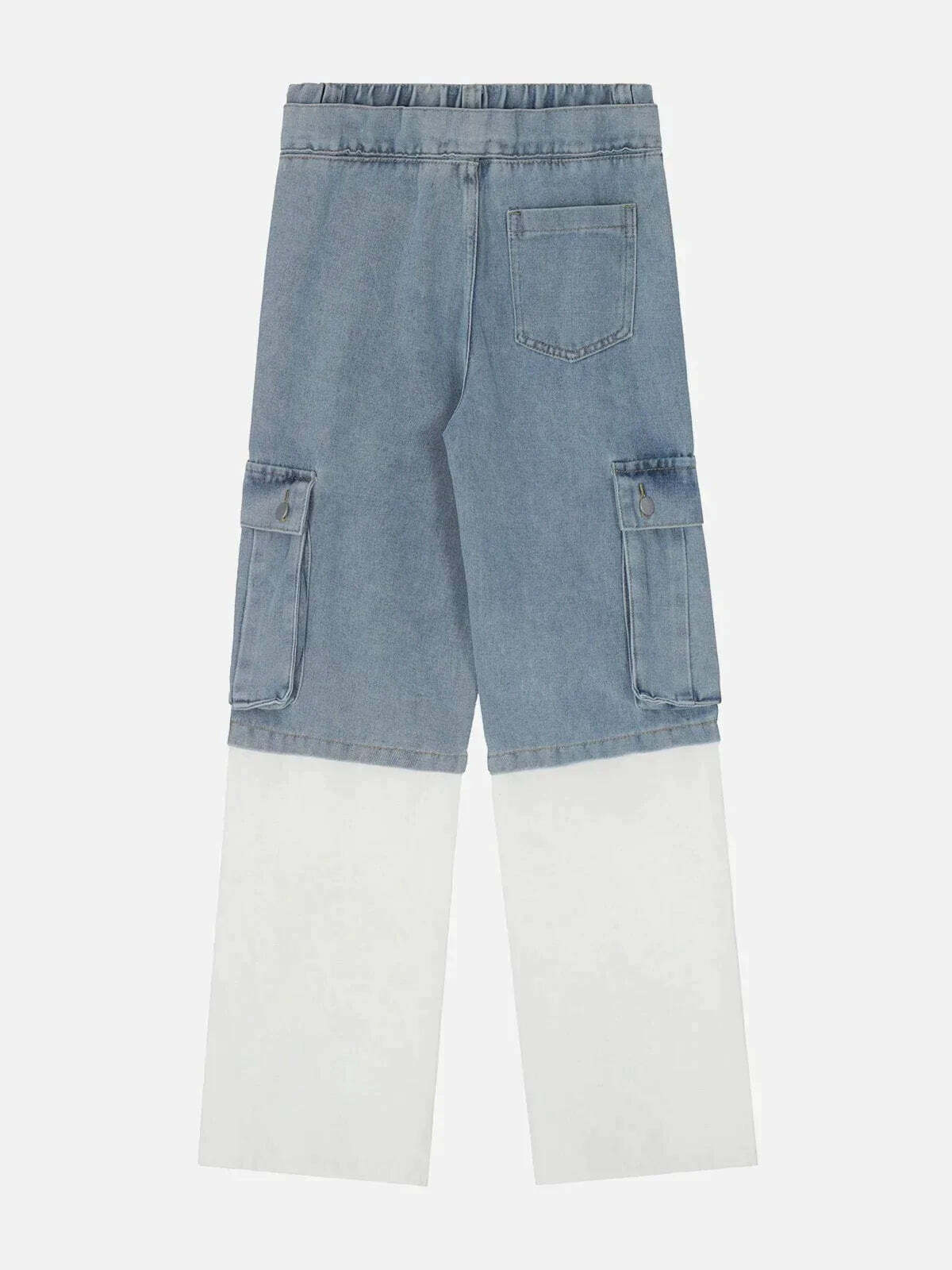 patchwork denim jeans vintage & edgy urban style 1190