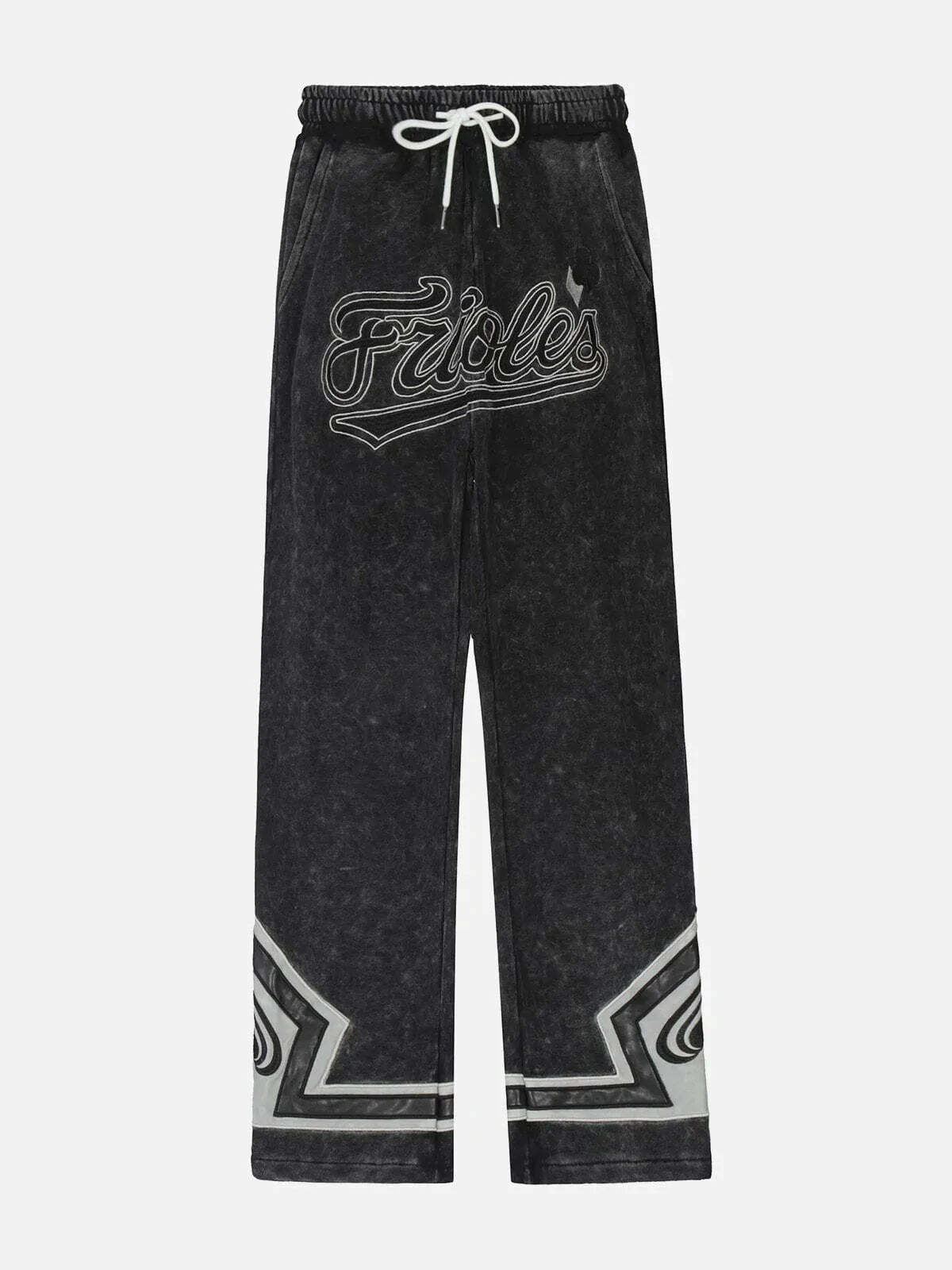 patchwork streetwear pants edgy urban fashion 4889