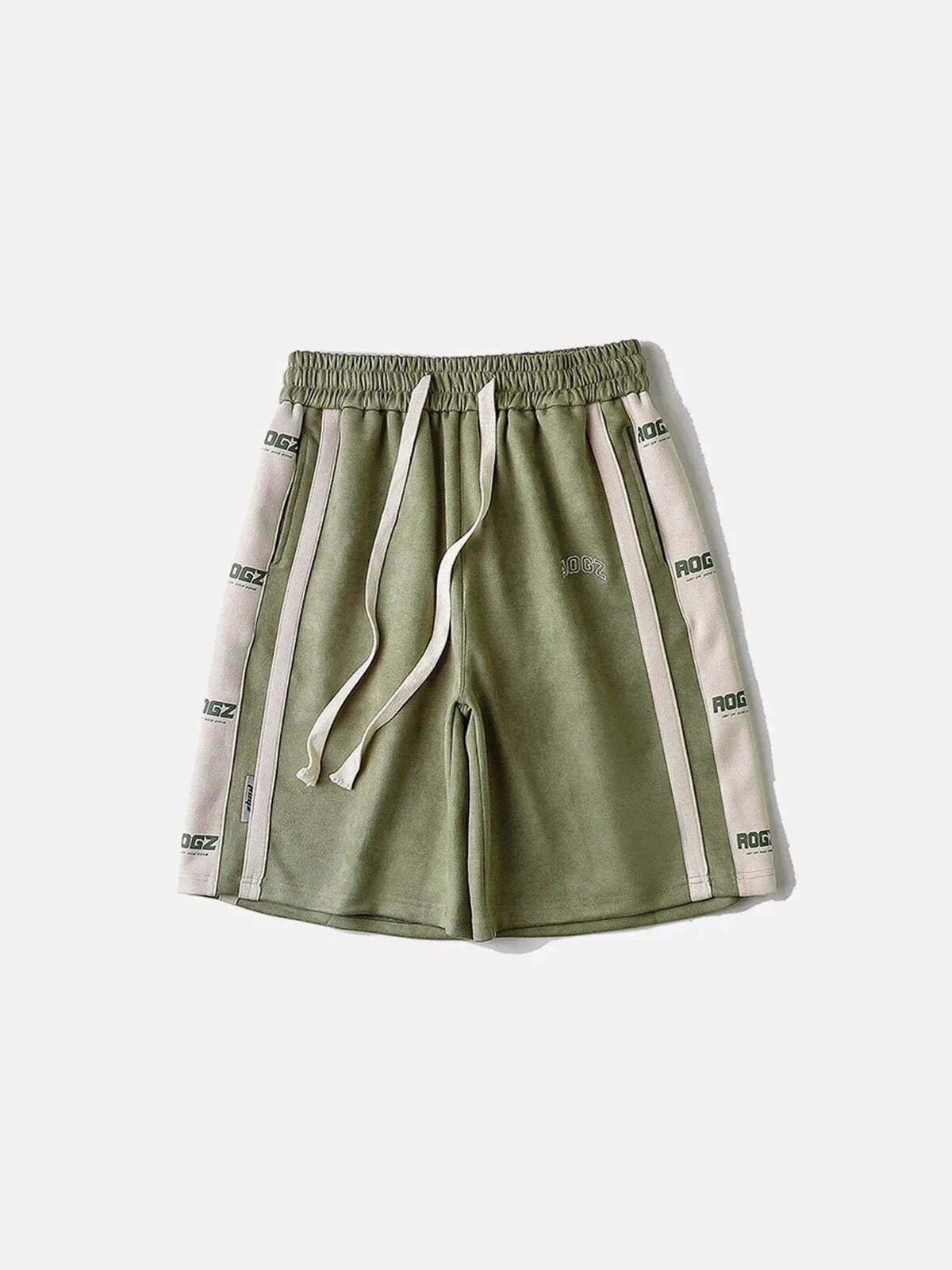 patchwork streetwear shorts y2k chic & edgy fashion 2129