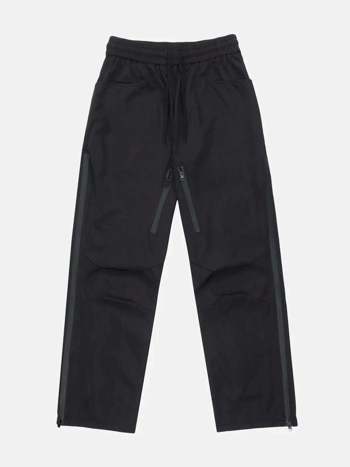 patchwork zipup pants edgy streetwear staple 1176