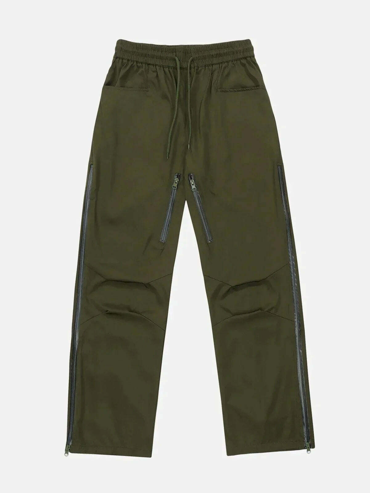 patchwork zipup pants edgy streetwear staple 2969