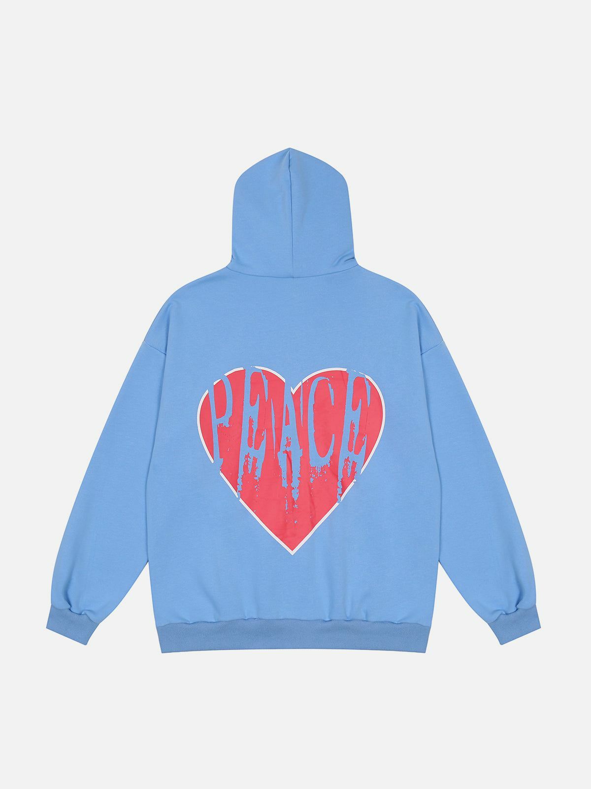 peace & love cardigan hoodie retro vibes & cozy style 2784