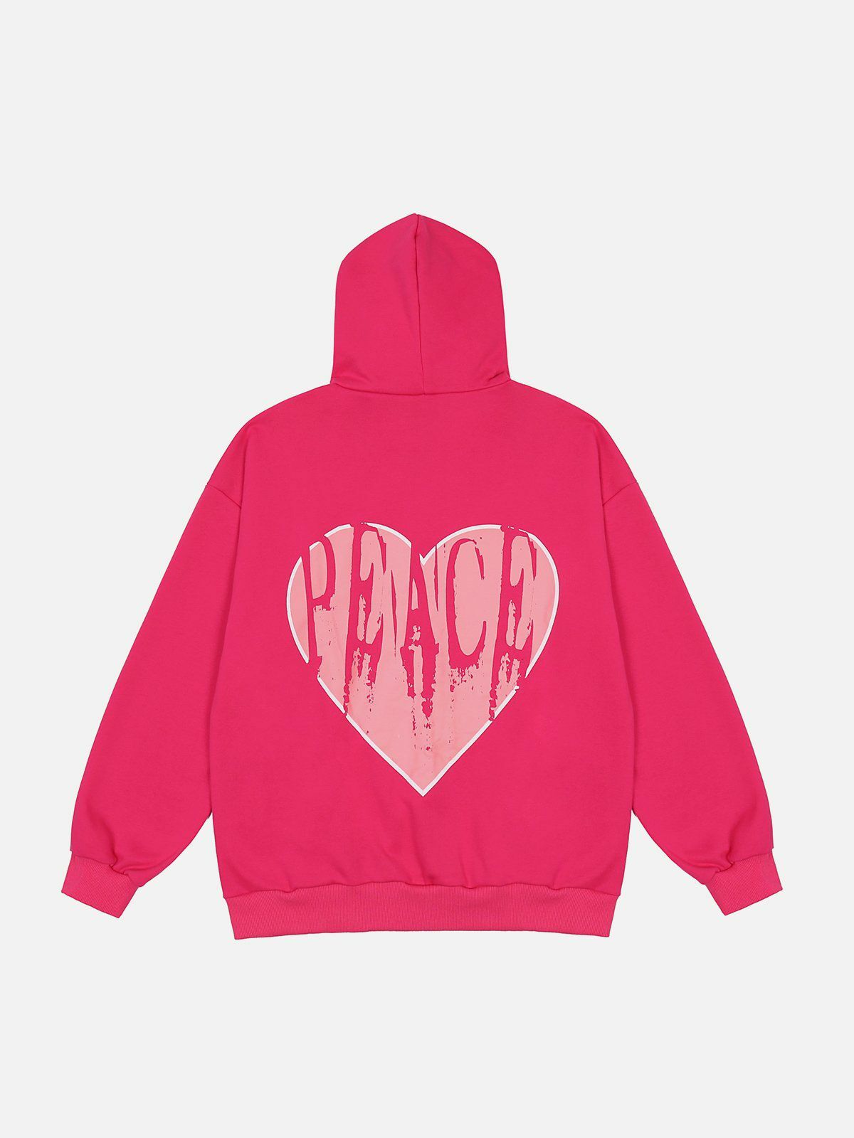 peace & love cardigan hoodie retro vibes & cozy style 4474