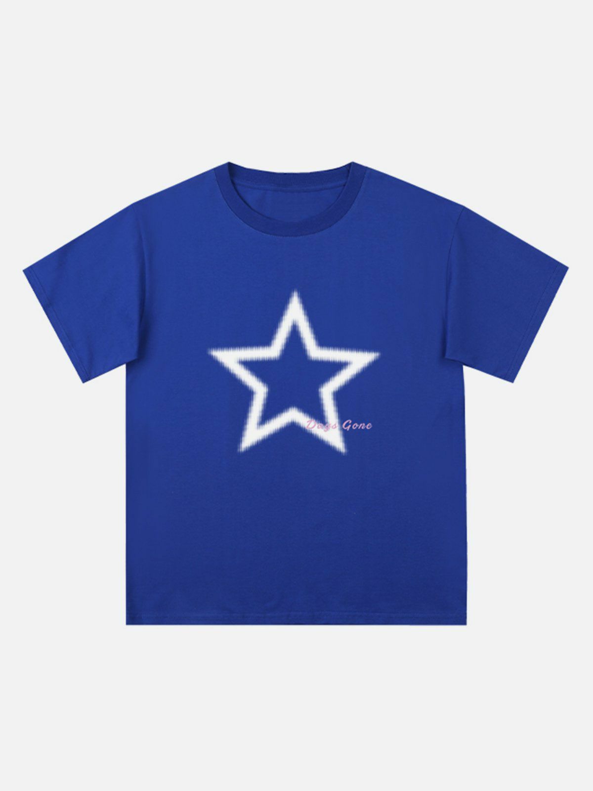 playful star print tee edgy  retro shirt for youthful streetwear 4575