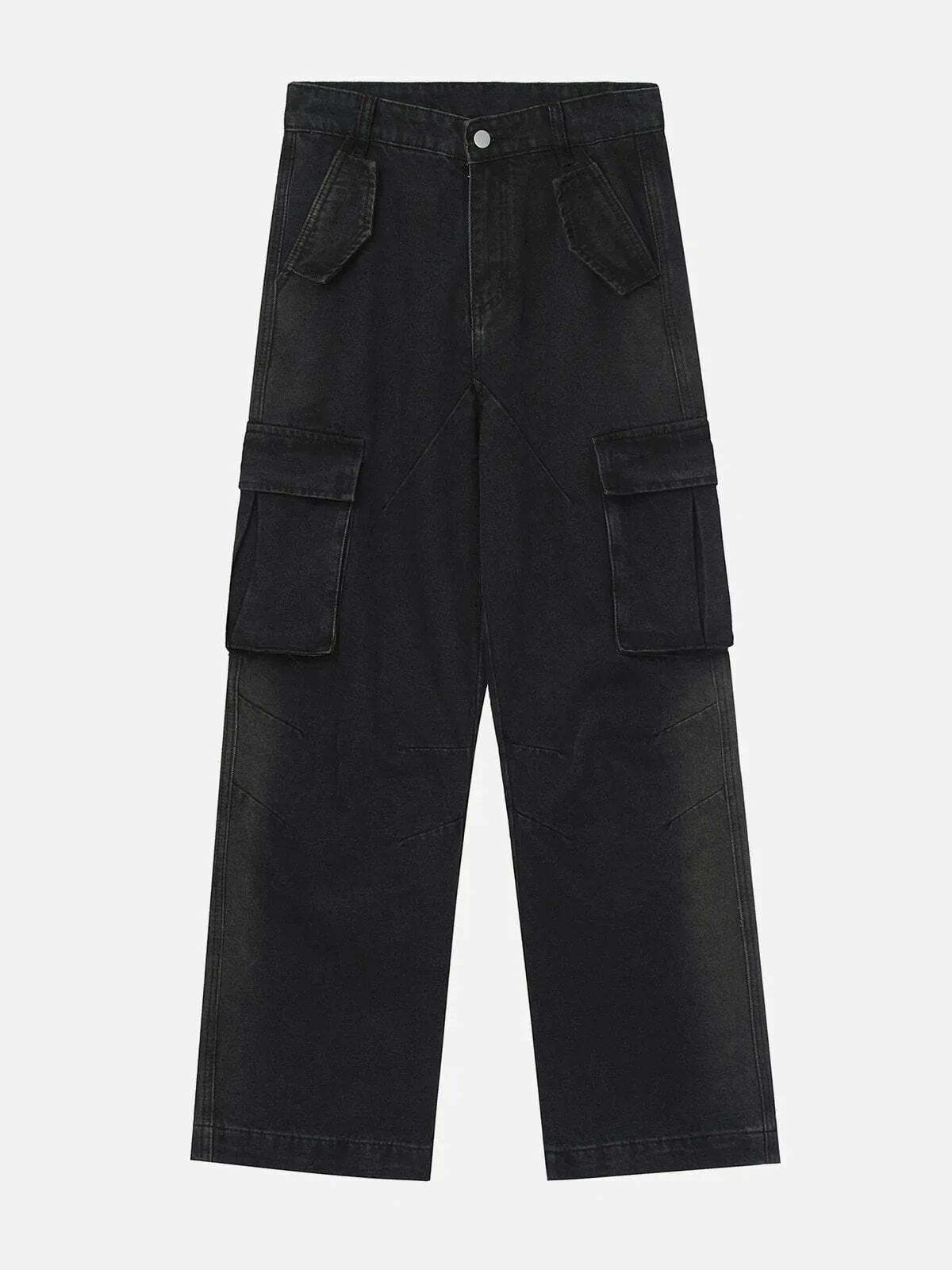 pleated pockets jeans edgy urban denim choice 3329