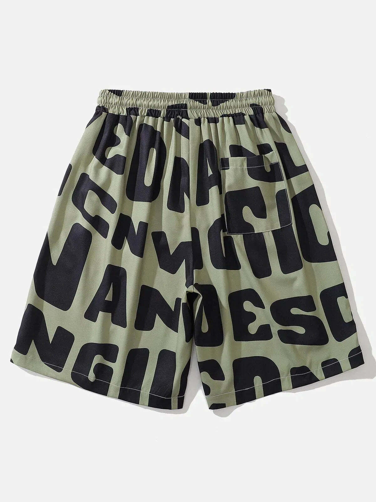 printed graffiti denim shorts edgy streetwear essential 8792