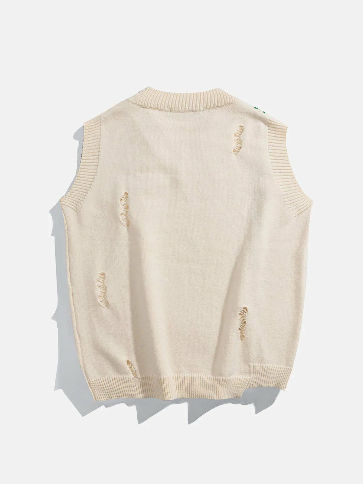 quirky bandage sweater vest y2k streetwear essential 8865
