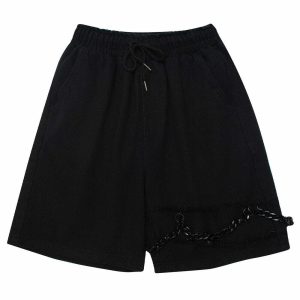 quirky chain vintage shorts retro y2k streetwear 5147