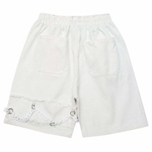quirky chain vintage shorts retro y2k streetwear 5694