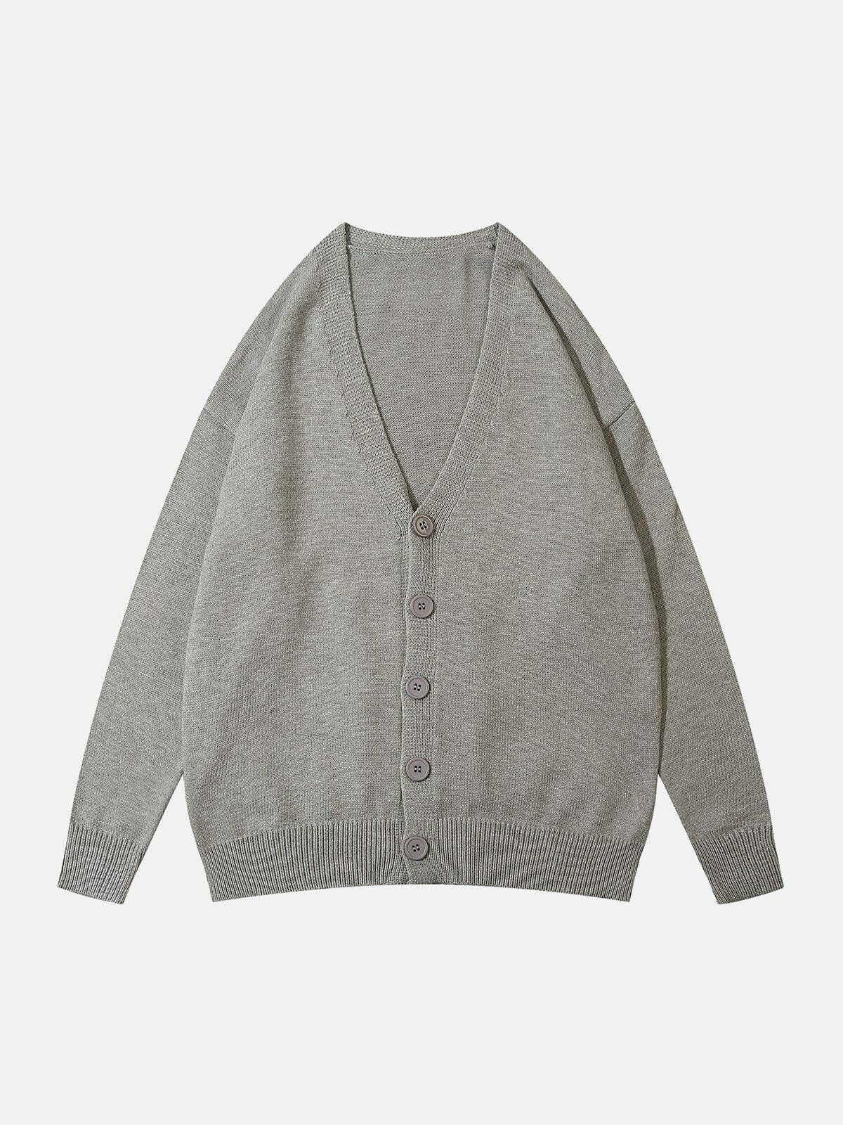 quirky knit cardigan cozy & youthful streetwear 8476