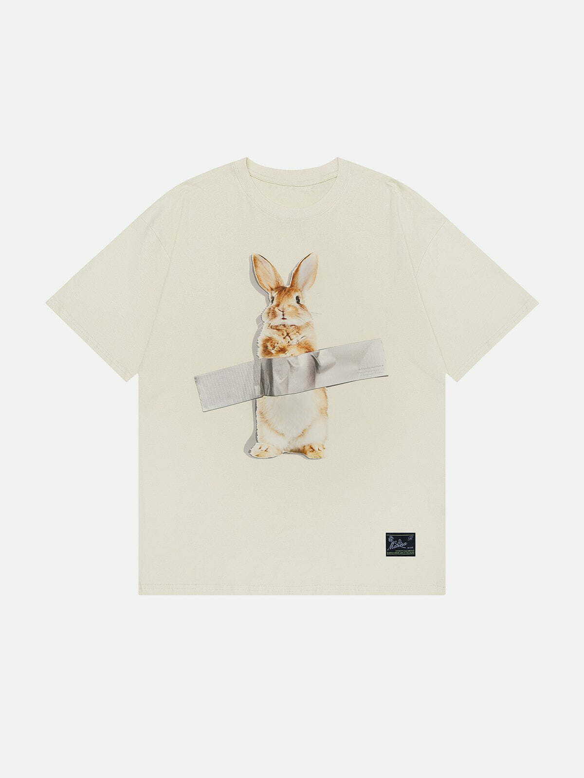 quirky rabbit print tee playful & unique streetwear 3810