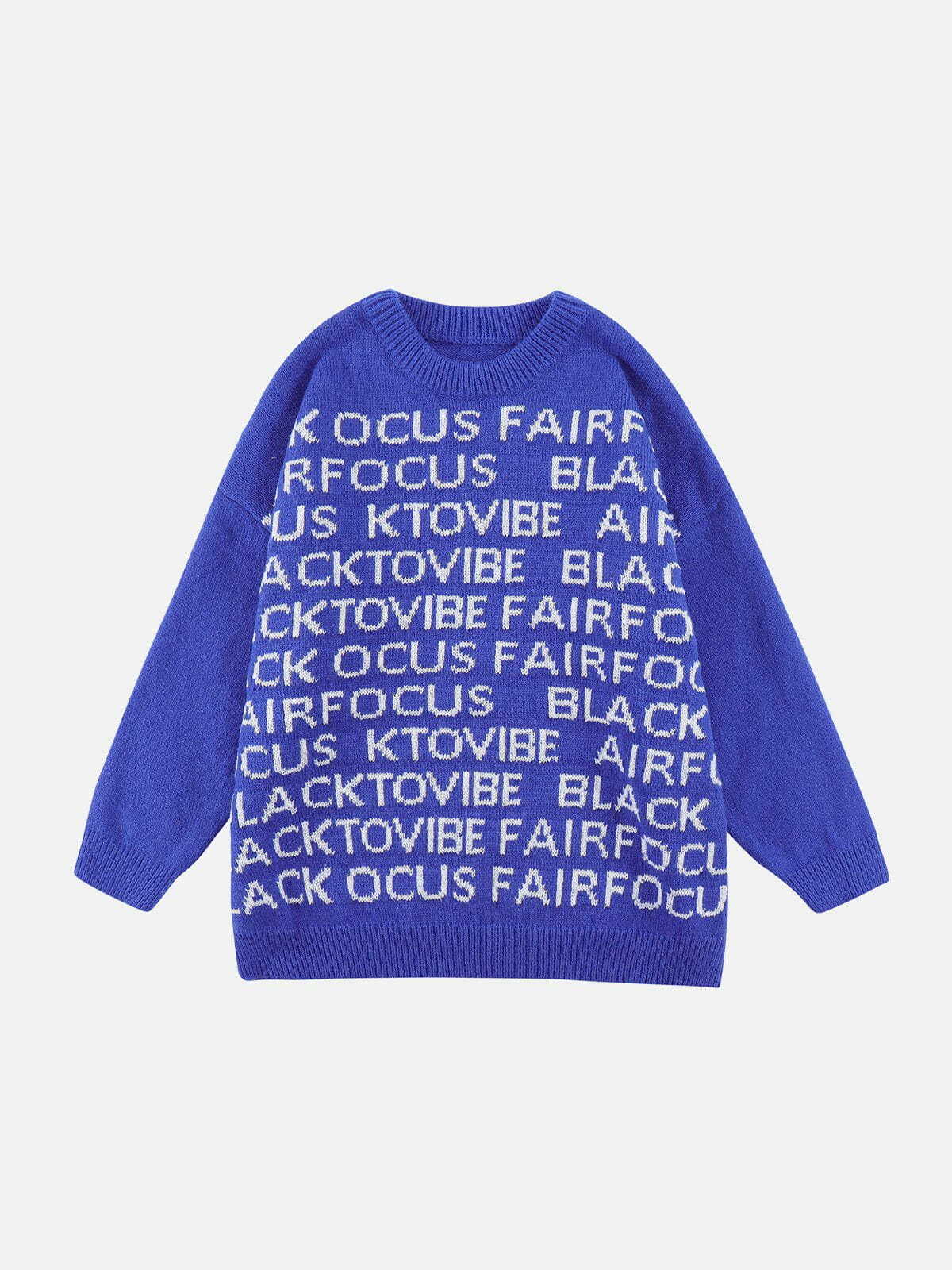 retro alphabet sweater edgy & vibrant streetwear 2384