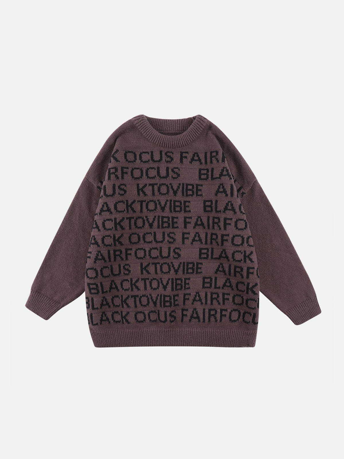 retro alphabet sweater edgy & vibrant streetwear 8467