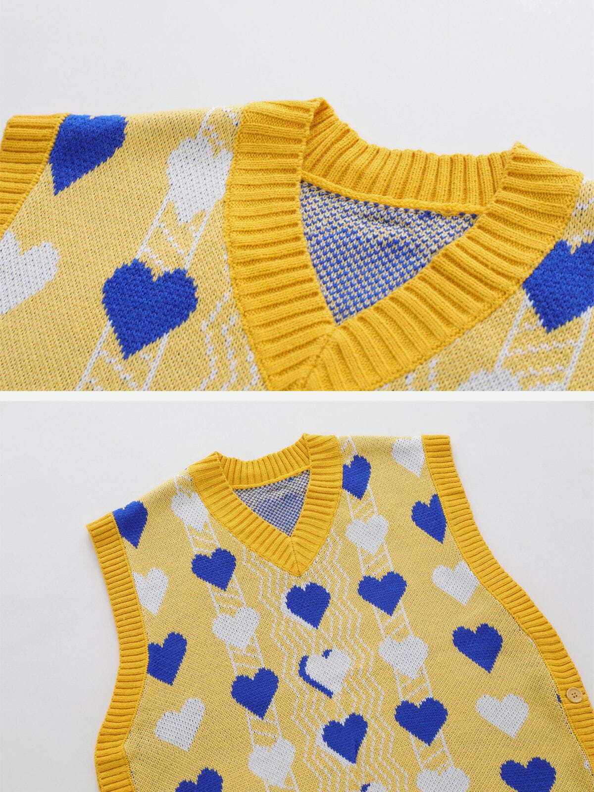 retro clash sweater vest edgy  colorful y2k fashion 1531