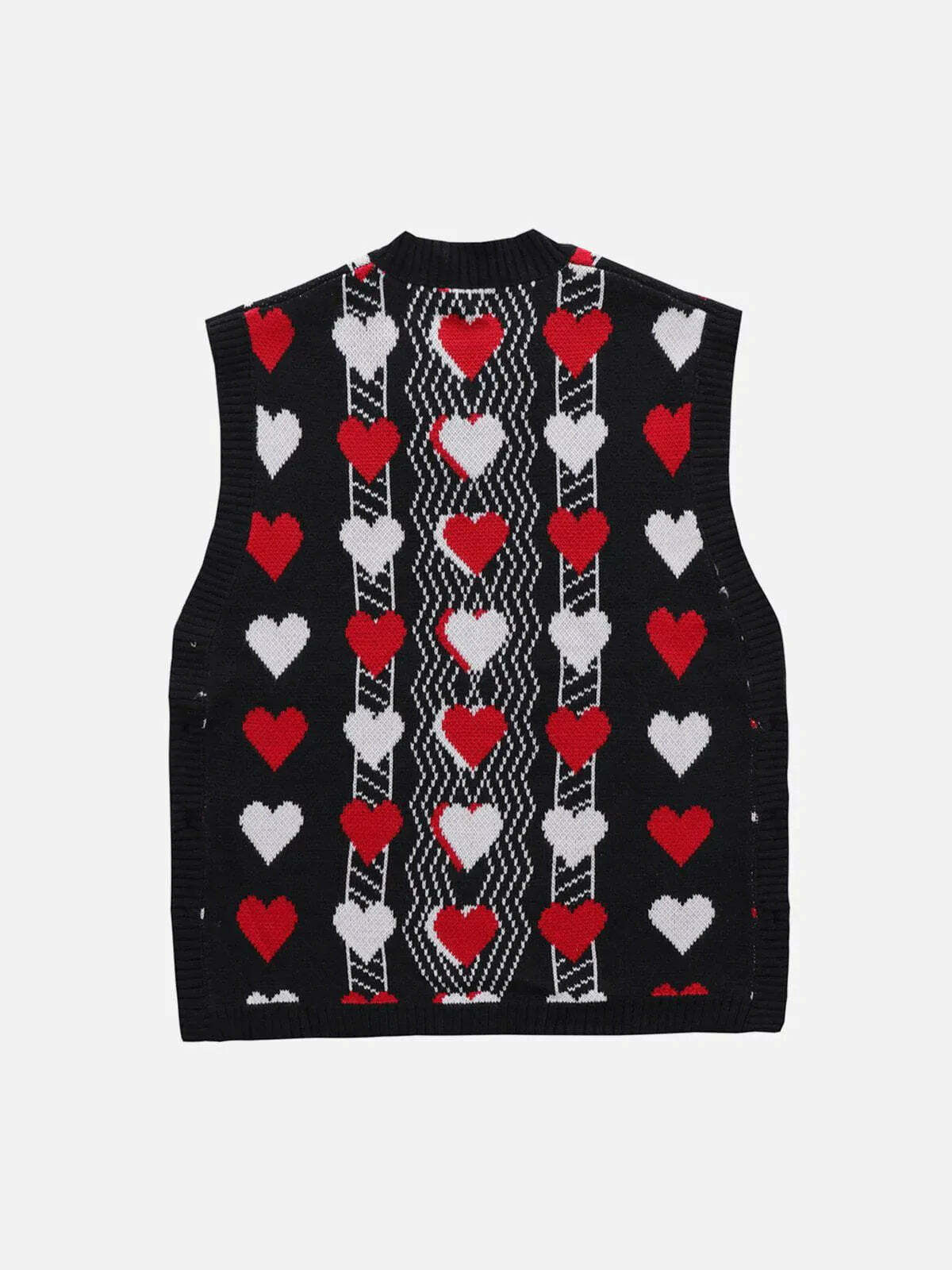 retro clash sweater vest edgy  colorful y2k fashion 8718
