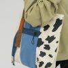 retro cow print tote bag edgy  vibrant streetwear accessory 8613