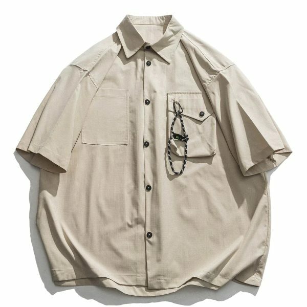 retro eclectic short sleeve shirt edgy  vibrant streetwear essential 7967