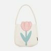 retro floral handbag edgy  vibrant y2k accessory 6713