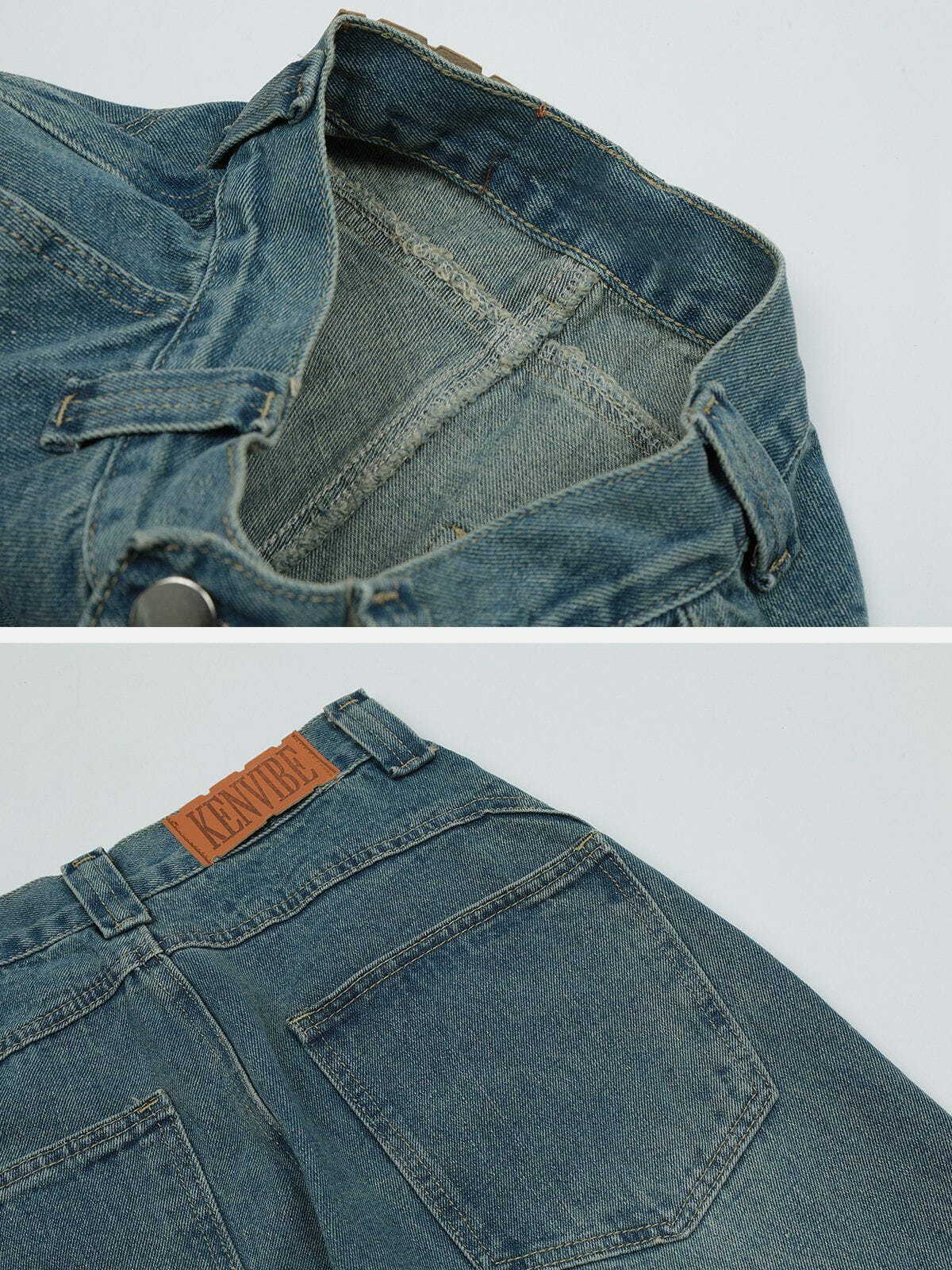 retro folded jeans edgy & stylish denim 1958