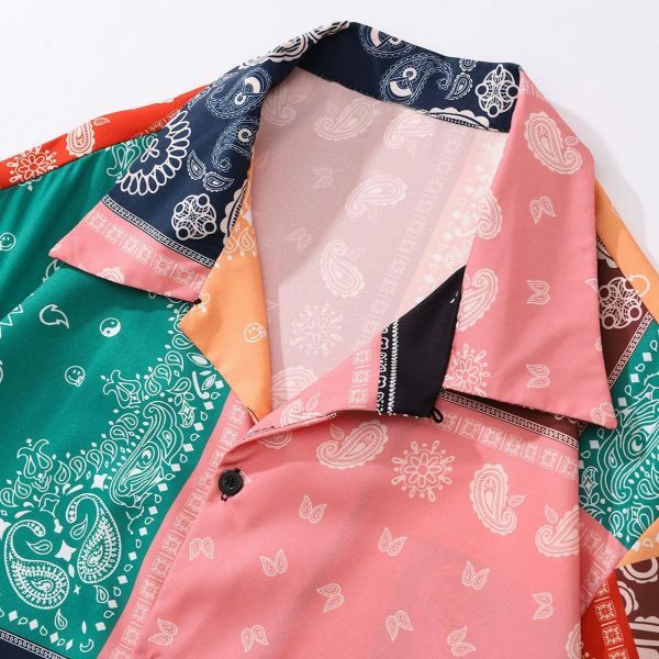 retro iconic bandana shirt edgy  vibrant streetwear style 1877