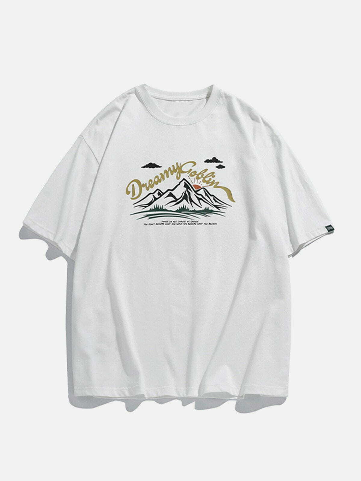 retro mountain tee edgy  vibrant y2k streetwear tshirt 5613