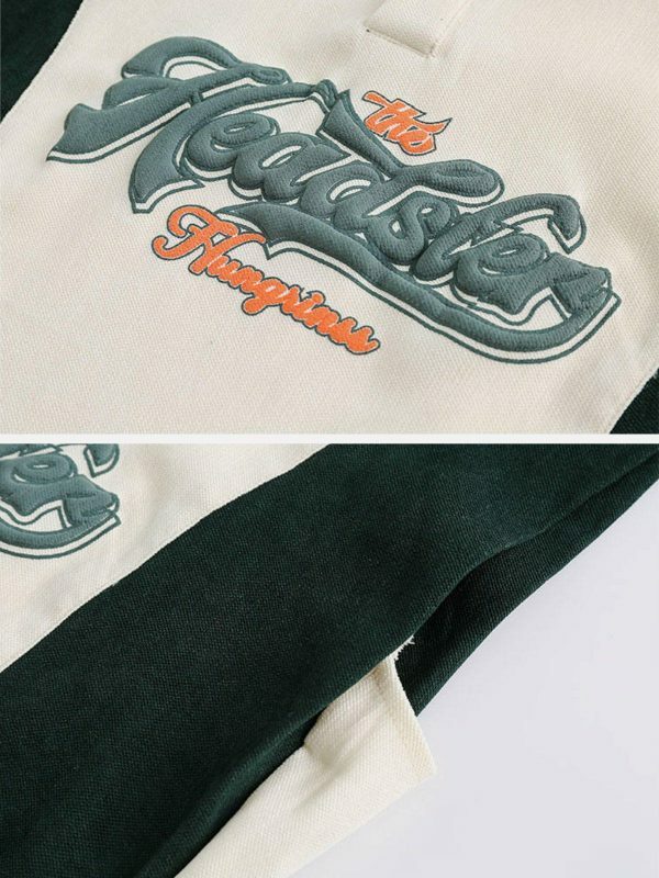 retro patchwork polo tee sleek and chic y2k fashion essential 8079