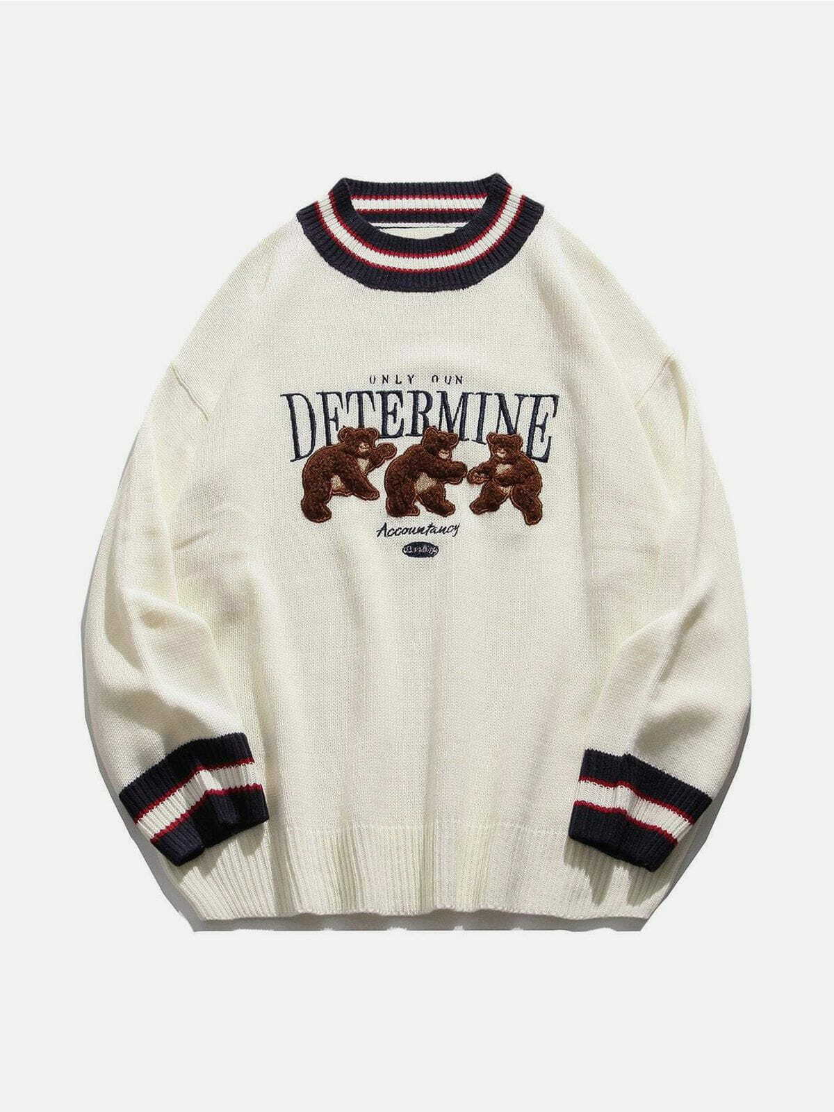 retro patchwork sweater quirky & urban fashion statement 8586