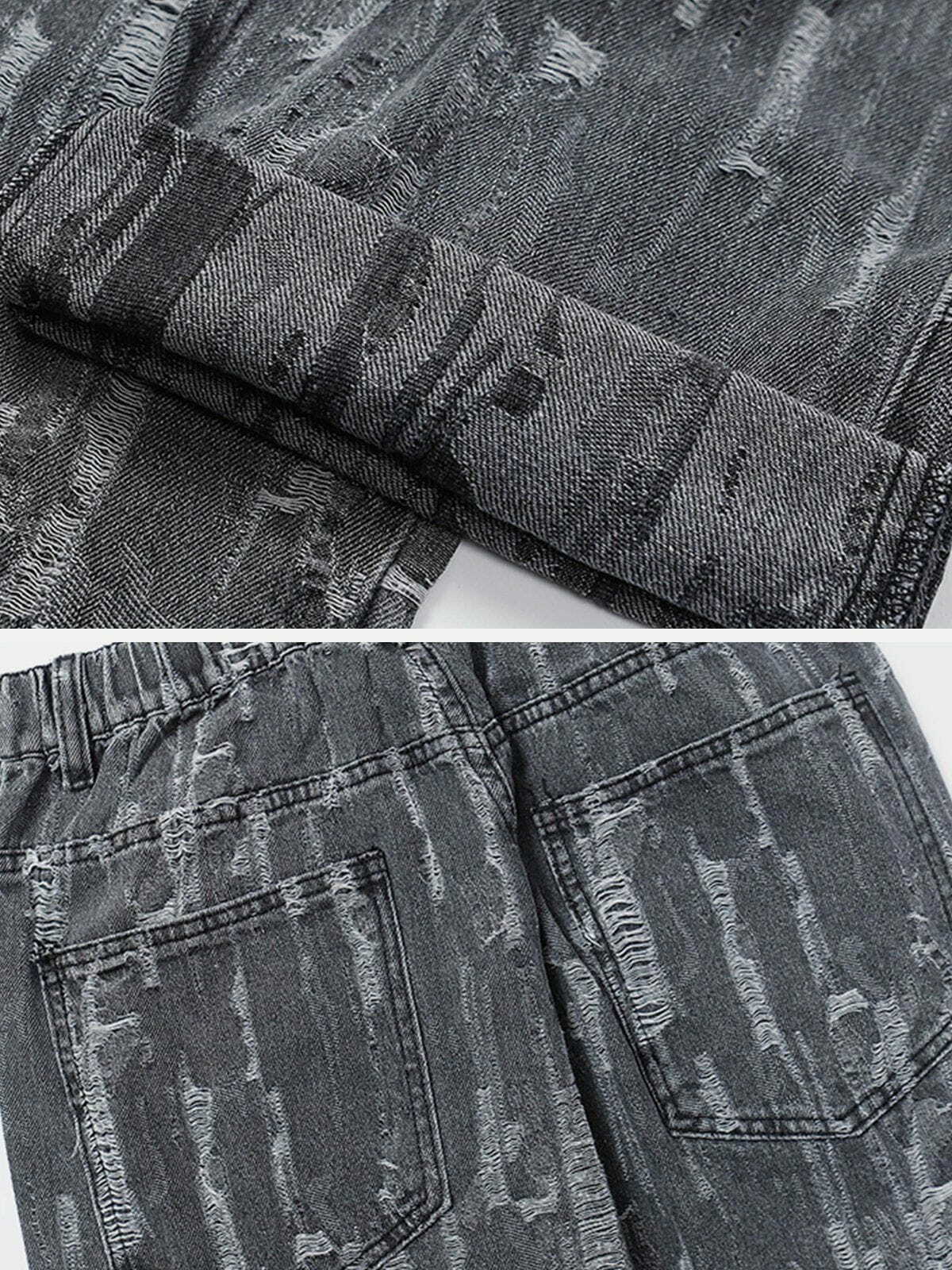 retro scratched jeans edgy & timeless denim 4207