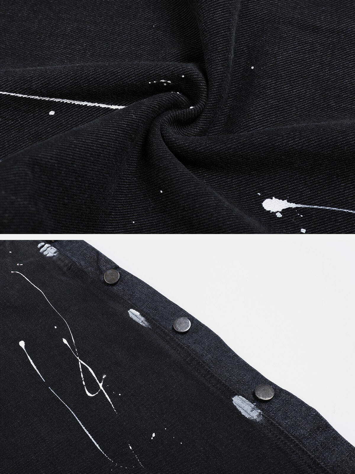 retro splash ink jeans edgy & vibrant streetwear 7793